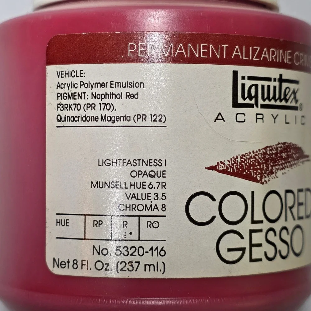 Liquitex acrylic colored